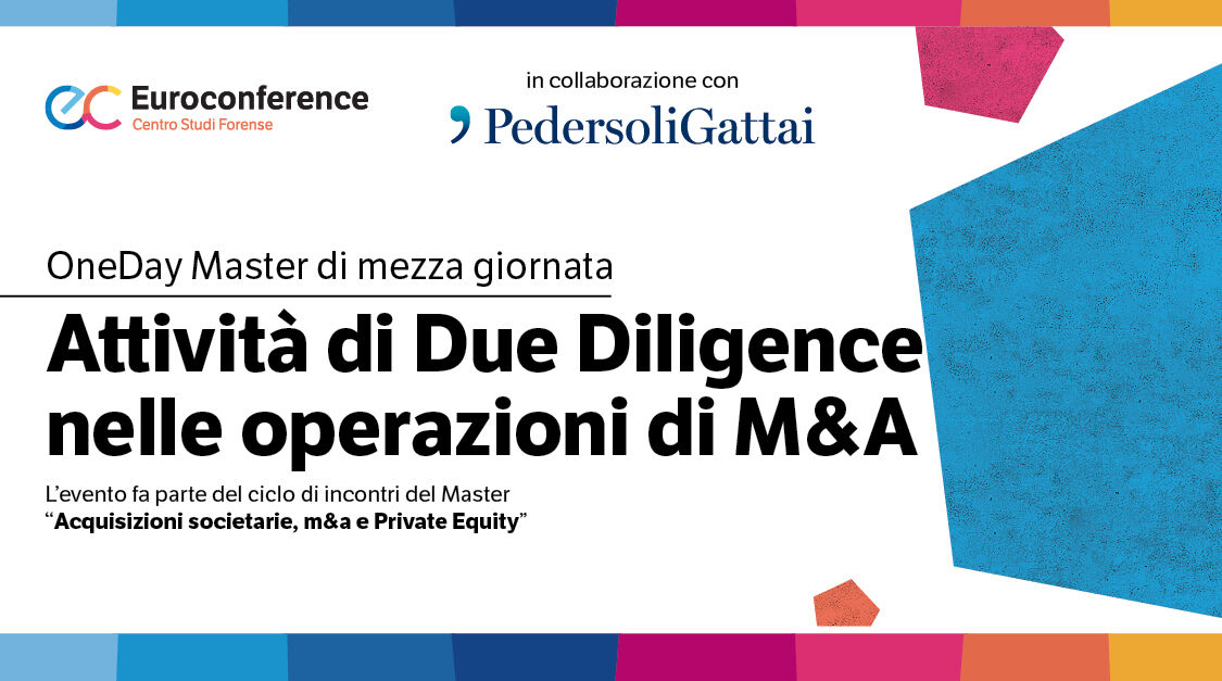 Immagine Attività di Due Diligence nelle operazioni di M&A | Euroconference